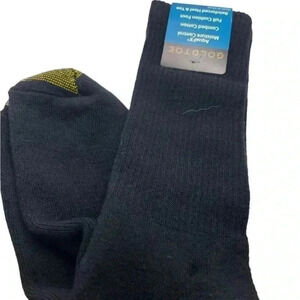 GoldToe Black Long Crew Socks size 6 - 12 1/2